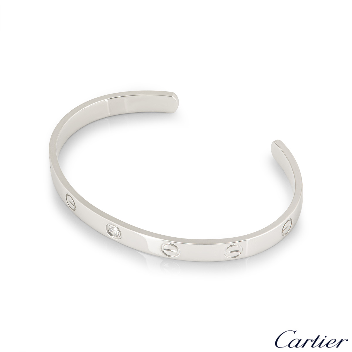 Cartier White Gold Love Bangle Bracelet • Watson & Son, Inc.